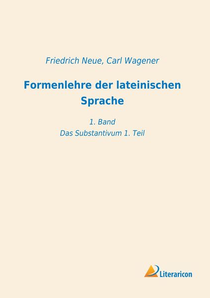 Produktbild: Formenlehre der lateinischen Sprache
