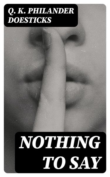 Produktbild: Nothing to Say