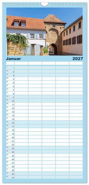 Produktbild: Familienplaner 2027 - Freinsheim - So Wunderbar mit 5 Spalten (Wandkalender, 21 x 45 cm) CALVENDO