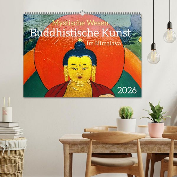 Produktbild: Mystische Wesen &ndash; Buddhistische Kunst im Himalaya (Wandkalender 2026 DIN A2 quer), CALVENDO Monatskalender
