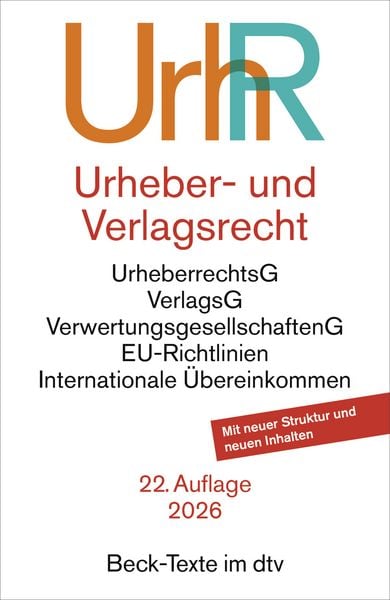 Produktbild: Urheber- und Verlagsrecht