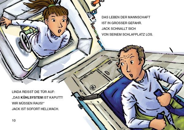 Produktbild: Lesel&ouml;wen 1. Klasse - Alarm auf der Weltraumstation