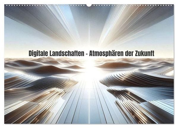 Produktbild: Digitale Landschaften &ndash; Atmosph&auml;ren der Zukunft (Wandkalender 2027 DIN A2 quer), CALVENDO Monatskalender