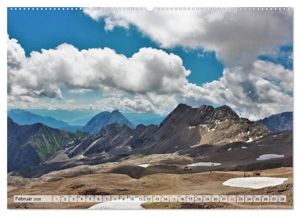 Produktbild: Zugspitze - Der h&ouml;chste Berg Deutschlands (Wandkalender 2026 DIN A2 quer), CALVENDO Monatskalender