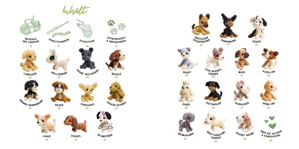 Produktbild: Mini-Amigurumis &ndash; S&uuml;&szlig;e Hunde