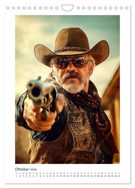 Produktbild: Der Letzte Revolver (Wandkalender 2026 DIN A4 hoch), CALVENDO Monatskalender