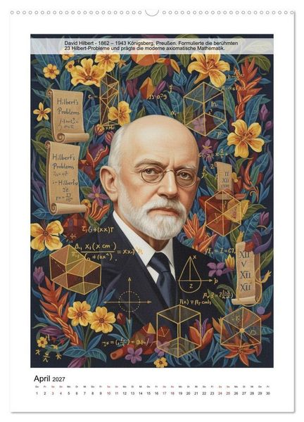 Produktbild: Vision&auml;re der Mathematik (hochwertiger Premium Wandkalender 2027 DIN A2 hoch), Kunstdruck in Hochglanz