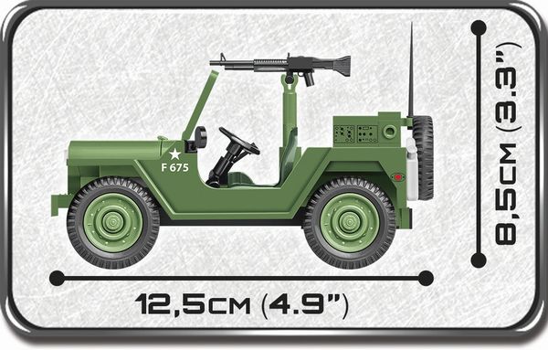 COBI Historical Collection 2230 - M151 A1 Mutt, Militär-Geländewagen, 91 Bauteile 1 Figur