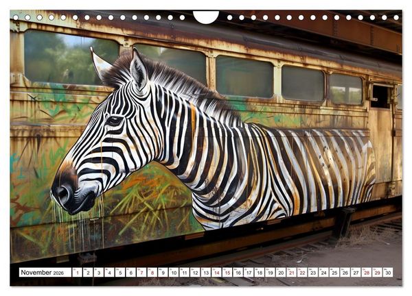 Produktbild: Street Art Graffiti (Wandkalender 2026 DIN A4 quer), CALVENDO Monatskalender