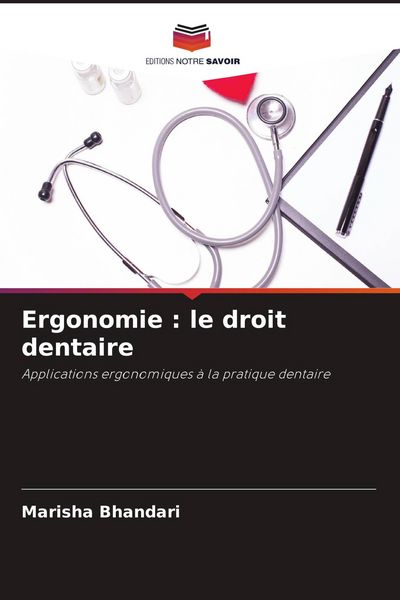 Produktbild: Ergonomie : le droit dentaire