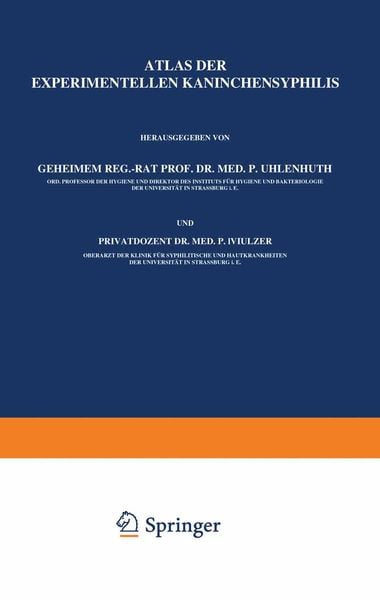 Produktbild: Atlas der Experimentellen Kaninchensyphilis