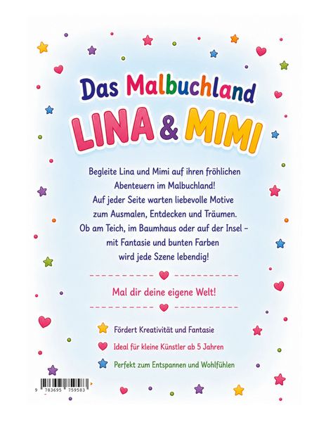 Produktbild: Ich bin ein Malbuch Lina & Mimi