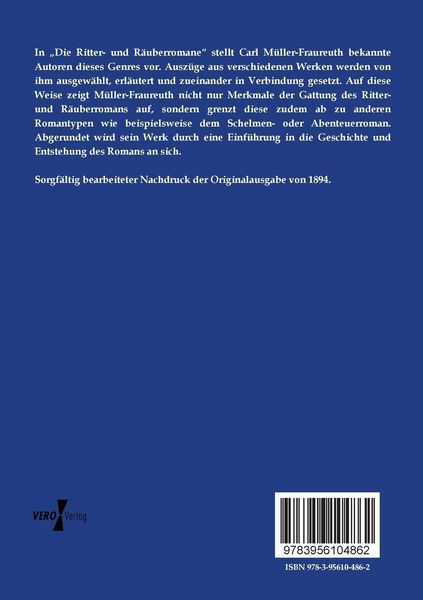 Produktbild: Die Ritter- und R&auml;uberromane