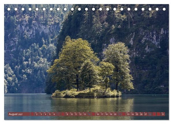 Produktbild: Bavaria.The Allgaeu and the Koenigssse (Desk Calendar 2027 DIN A5 landscape), CALVENDO 12 Month DeskCalendar