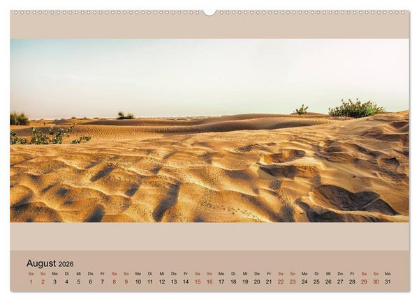 Produktbild: Impressions of Dubai 2026 (Wandkalender 2026 DIN A2 quer), CALVENDO Monatskalender