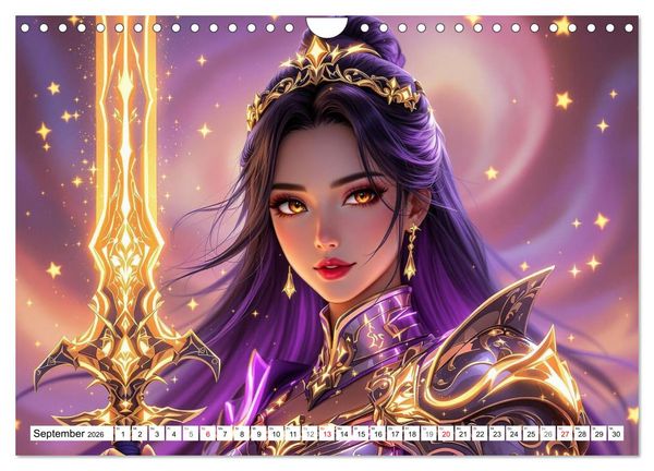 Produktbild: Fantasie Asia-Girls (Wandkalender 2026 DIN A4 quer), CALVENDO Monatskalender