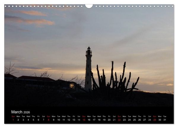 Produktbild: Monuments of Aruba 2026 (Wall Calendar 2026 DIN A3 landscape), CALVENDO 12 Month Wall Calendar