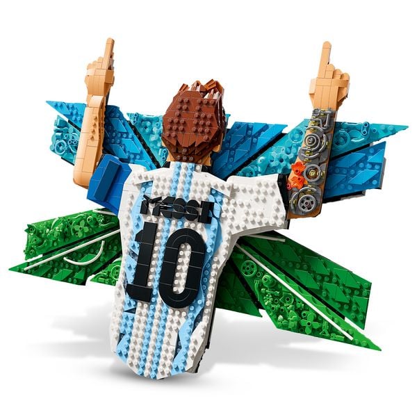 Produktbild: LEGO Editions 43018 Lionel Messi &ndash; Torjubel, Fu&szlig;ball Modellbau