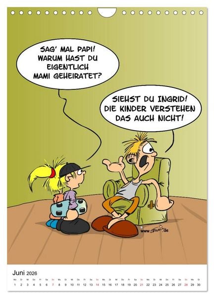 Produktbild: Trumix Cartoons - Nichts geht mehr (Wandkalender 2026 DIN A4 hoch), CALVENDO Monatskalender