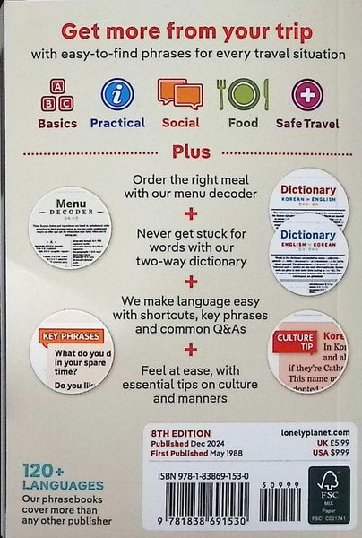 Produktbild: Korean Phrasebook & Dictionary