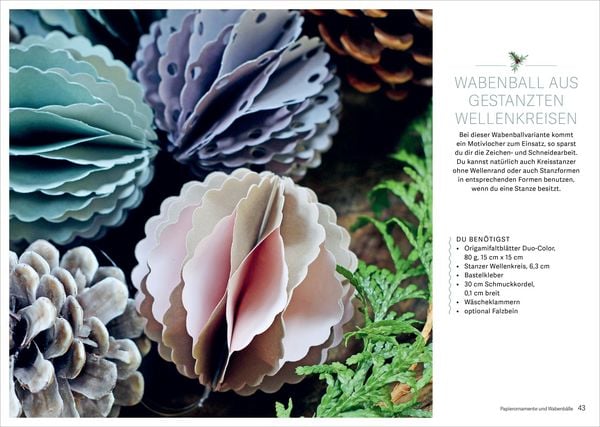 Produktbild: Wabenkugeln und Sterne