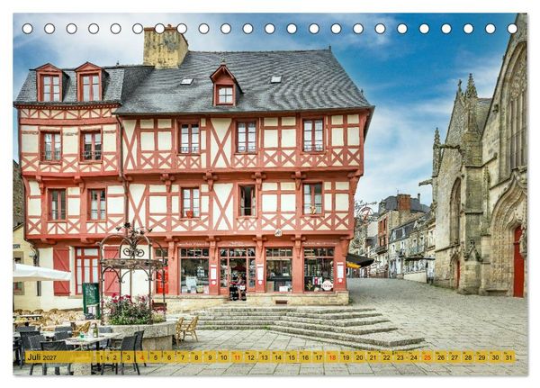 Produktbild: Bretagne, wild und sch&ouml;n (Tischkalender 2027 DIN A5 quer), CALVENDO Monatskalender