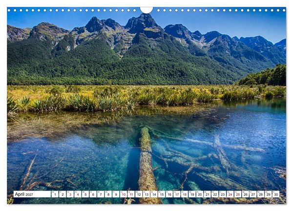 Produktbild: Neuseeland - Die sch&ouml;nsten Orte am anderen Ende der Welt (Wandkalender 2027 DIN A3 quer), CALVENDO Monatskalender