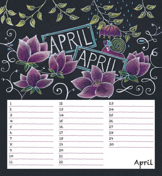 Produktbild: Geburtstagskalender Chalk Love