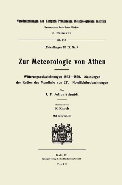 Produktbild: Zur Meteorologie von Athen