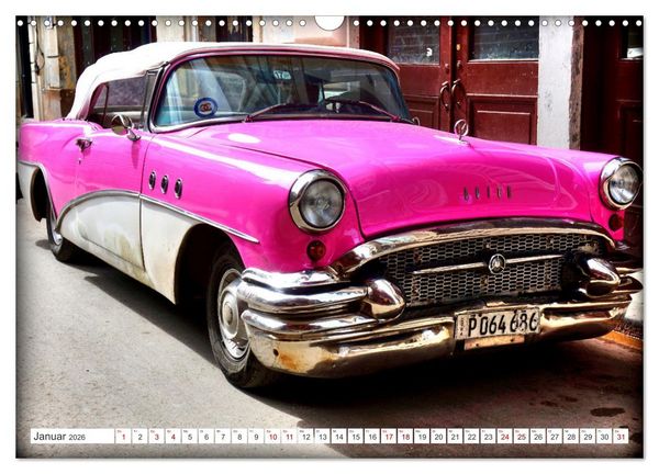 Produktbild: BUICK '55 - Mit 70 unterwegs in Kuba (Wandkalender 2026 DIN A3 quer), CALVENDO Monatskalender