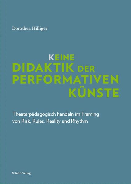 Produktbild: K_eine Didaktik der performativen K&uuml;nste