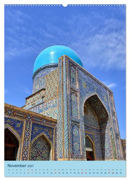 Produktbild: Usbekistan - Historische Architektur (Wandkalender 2027 DIN A2 hoch), CALVENDO Monatskalender