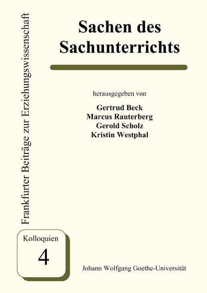 Produktbild: Sache(n) des Sachunterrichts