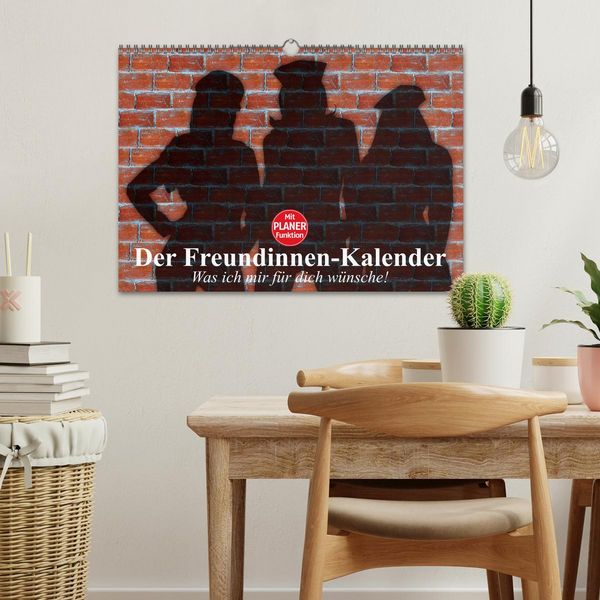 Produktbild: Der Freundinnen-Kalender. Was ich mir f&uuml;r dich w&uuml;nsche! (Wandkalender 2026 DIN A3 quer), CALVENDO Monatskalender