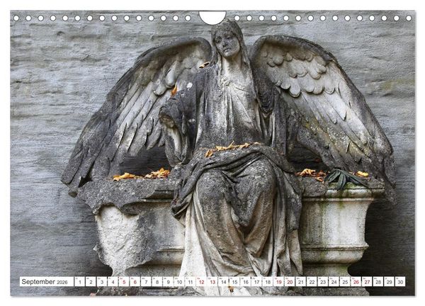 Produktbild: Alte Grabdenkm&auml;ler (Wandkalender 2026 DIN A4 quer), CALVENDO Monatskalender