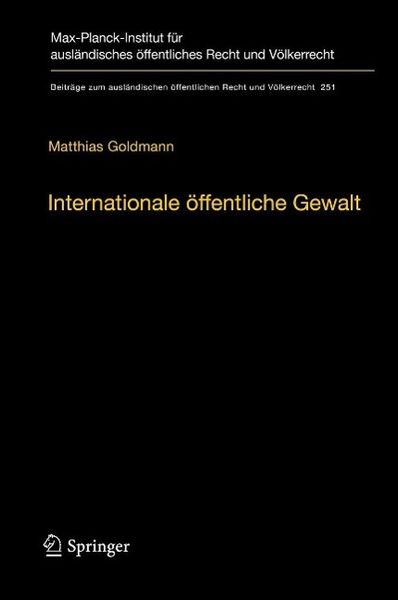 Produktbild: Internationale &ouml;ffentliche Gewalt
