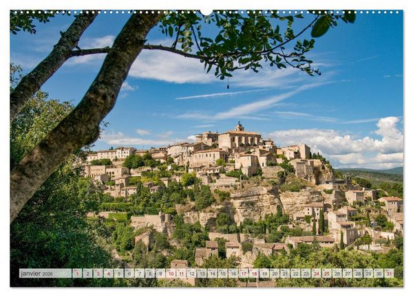 Produktbild: Les villages perch&eacute;s de Provence (Calendrier mural 2026 DIN A2 vertical), CALVENDO calendrier mensuel