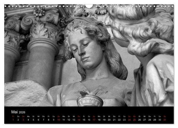 Produktbild: Lebende Steine - Skulpturen auf dem Friedhof Staglieno (Wandkalender 2026 DIN A3 quer), CALVENDO Monatskalender