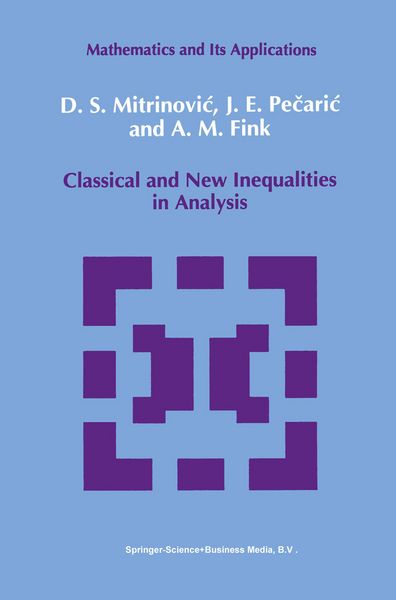 Produktbild: Classical and New Inequalities in Analysis