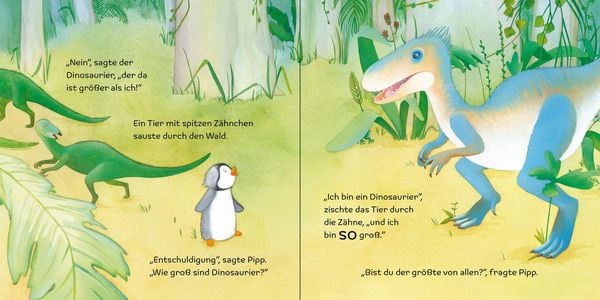Produktbild: Der kleine Pinguin fragt nach: Wie gro&szlig; waren Dinosaurier?