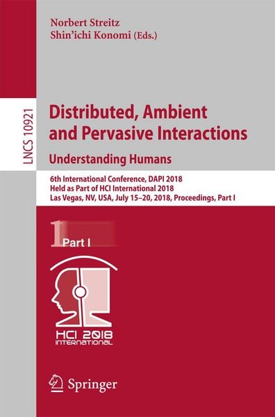 Produktbild: Distributed, Ambient and Pervasive Interactions: Understanding Humans