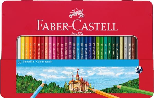 Produktbild: Faber-Castell Buntstift hexagonal 36er-Metalletui