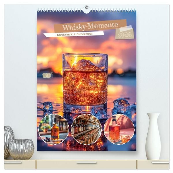 Produktbild: Whisky-Momente (hochwertiger Premium Wandkalender 2026 DIN A2 hoch), Kunstdruck in Hochglanz