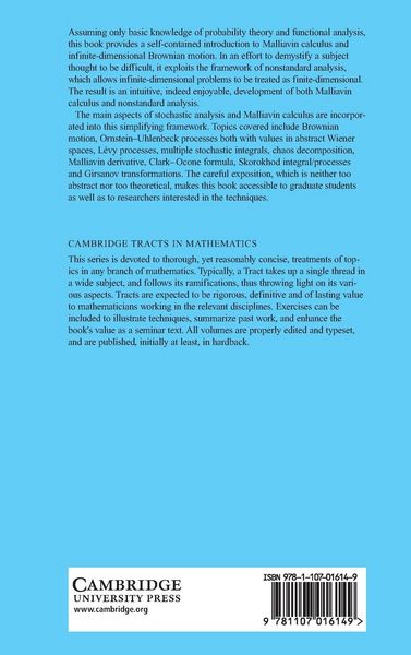 Produktbild: Malliavin Calculus for L&eacute;vy Processes and Infinite-Dimensional Brownian Motion