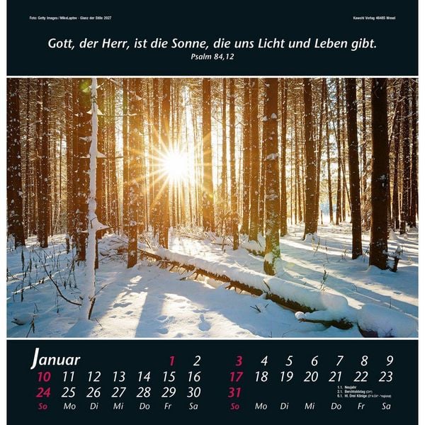 Produktbild: Glanz der Stille 2027