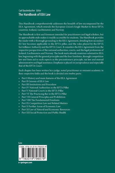 Produktbild: The Handbook of EEA Law