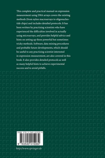 Produktbild: DNA Microarrays: Gene Expression Applications