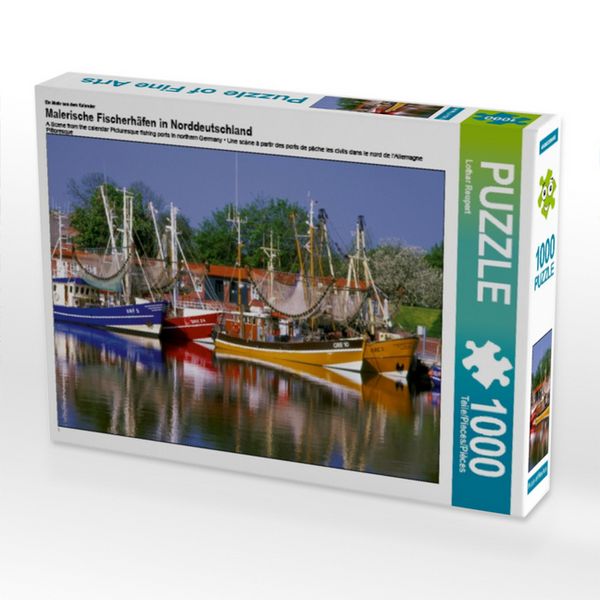 CALVENDO Puzzle Ein Motiv aus dem Kalender Malerische Fischerhäfen in Norddeutschland | 1000 Teile Lege-Größe 64 × 48 cm Foto-Puzzle für glückliche Stunden