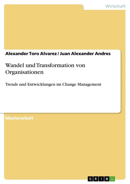 Produktbild: Wandel und Transformation von Organisationen