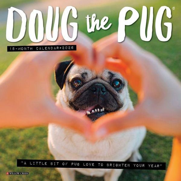 Produktbild: Doug the Pug 2026 Mini Wall Calendar